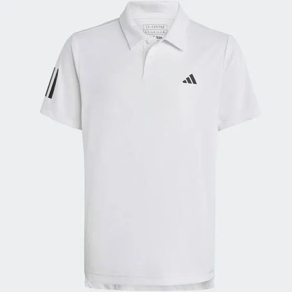 adidas Boys 3 Stripe Club Polo