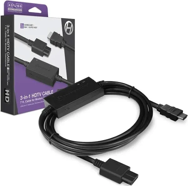 Hyperkin 3-in-1 HDTV Cable for GameCube/N64/Super NES