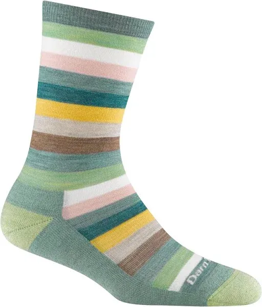 Women's Seafoam Mystic Stripe Light Cushion Wool Socks