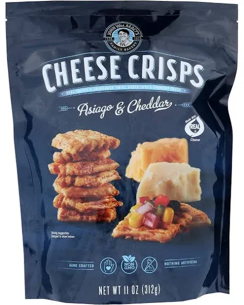 John Wm Macy's Asiago & Cheddar Cheese Crisps