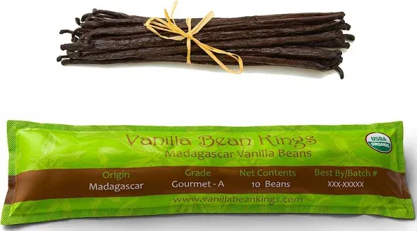 Bulk Organic Vanilla Beans, grade B