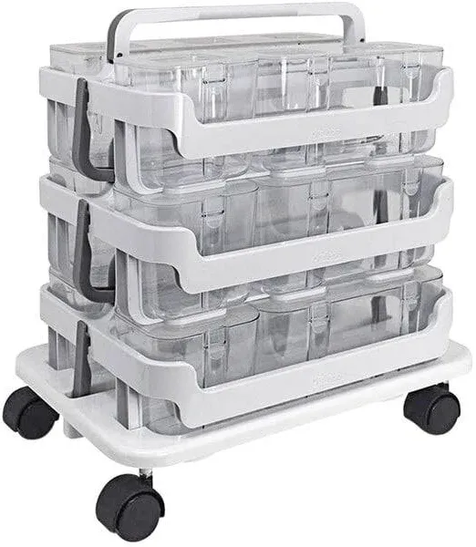 Deflecto Stackable Caddy Organizer Multi-Pack Bundle