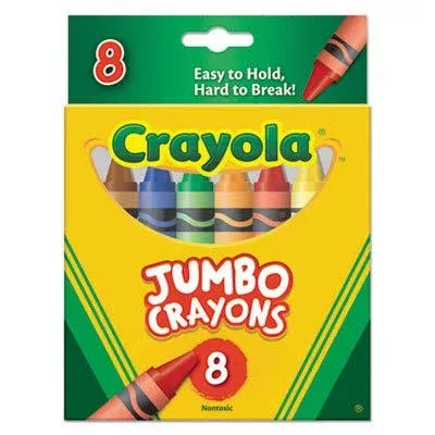 Crayola Jumbo Crayons 8 Per Box (6 Boxes)