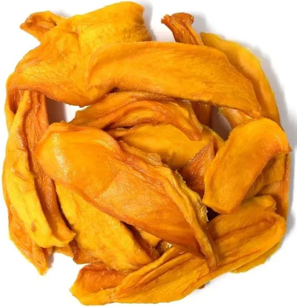 Dried Organic Mango, No Sugar Added, No Preservatives, Al-Natural, Premium Quality in Resealable bag