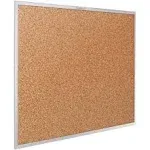 Quartet Classic Cork Bulletin Board 60 x 36 Silver Aluminum Frame