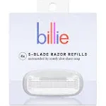 Billie Razor Refills, 5-Blade - 4 ct