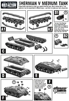 Warlord Games Sherman Tank Troop 28mm United States Great Britain Firefly