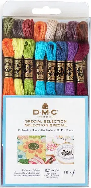 DMC Embroidery Floss Pack 8.7yd 16/Pkg New Colors