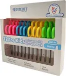 Westcott Kids Scissors, 5" Blunt, Assorted, 12/Pack