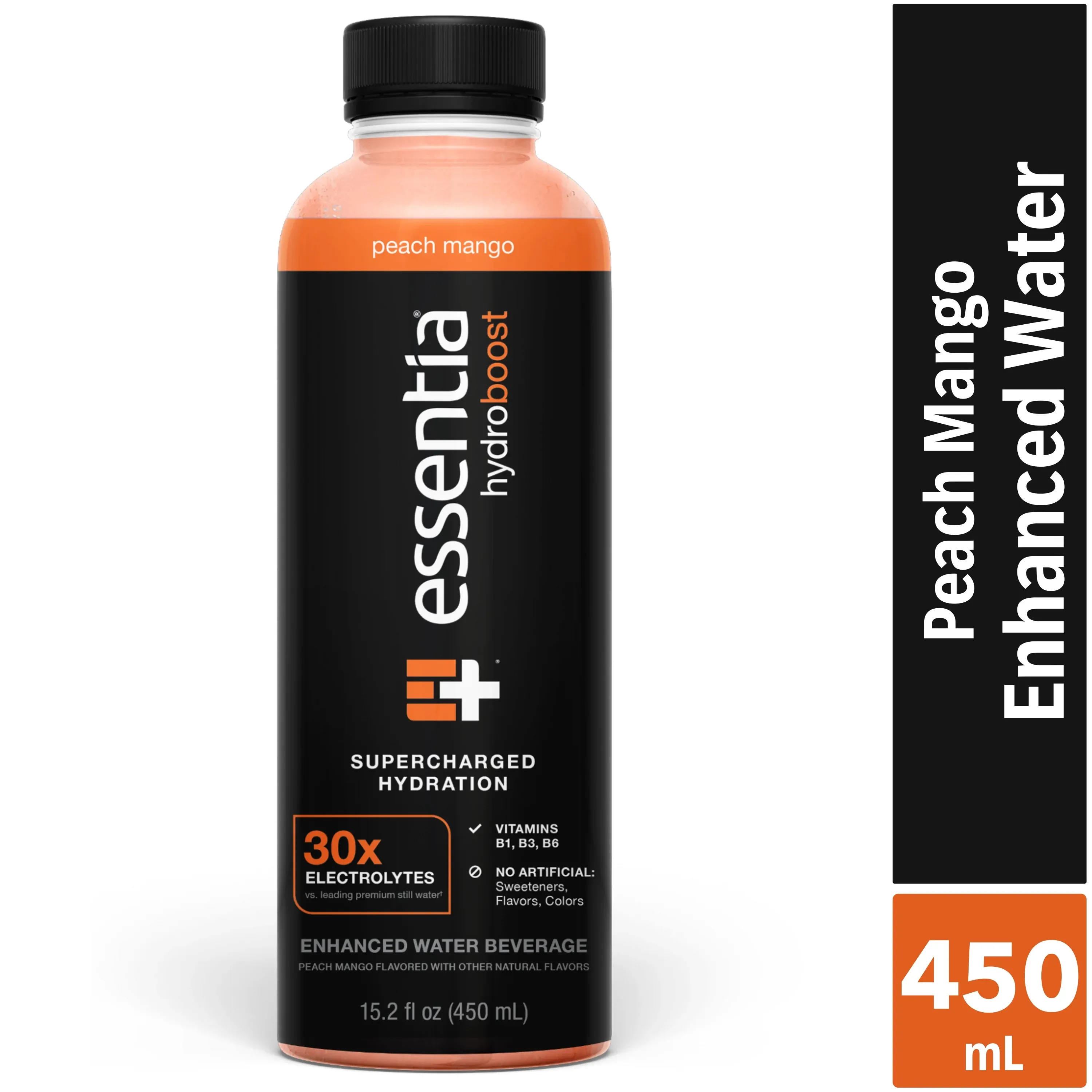 Essentia Hydroboost Enhanced Water Beverage Peach Mango 15.2 fl oz