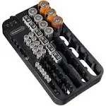 Stalwart Battery Organizer Caddy With Tester - Holds Over 70 Batteries