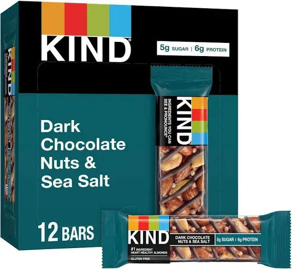 Kind Bars, Dark Chocolate Nuts Sea Salt