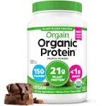 Orgain Organic Plant Based Protein Powder Creamy Chocolate Fudge-2.03 lbs