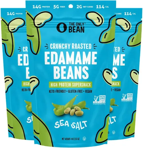 Generic The Only Bean Crunchy Dry Roasted Edamame Snacks (Sea Salt),18 oz