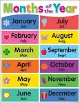 Teacher Created Resources Colorful Months of The Year Chart, 17" x 22"