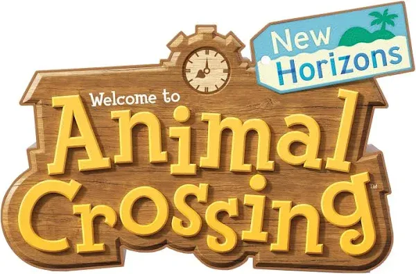 Nintendo Official Animal Crossing New Horizons Logo Light   ~ 2 Light Modes