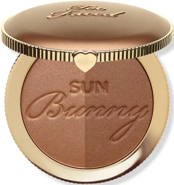 Too Faced Sun Bunny Radiant Duo Tone BRONZER (CALIFORNIA GLOW) Full Size IN Box