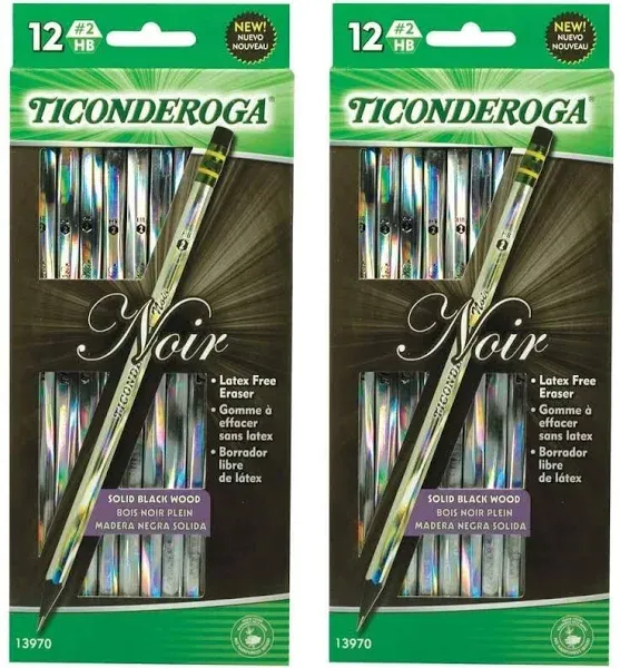 Ticonderoga Noir Pencils (12)