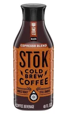 SToK Unsweet Black Espresso Blend Cold Brew Coffee