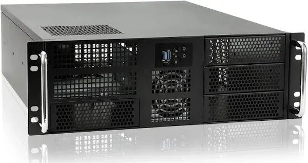 RackChoice 3u Rackmount Server Chassis EATX/ATX/MATX with 4x5.25 + 6x3.5 Support ATX PSU with Either top or Side Cooling