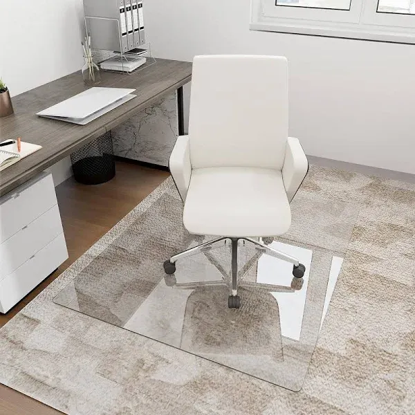 Koonmi Tempered Glass Chair Mat