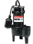 Wayne RPP50 Sewage Pump Cast Iron 1/2 HP