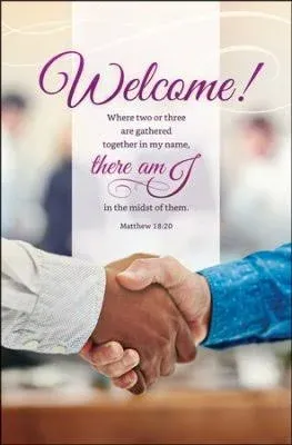 Bulletin-Welcome! When Two or Three Are Gathered...(Matthew 18:20) (Pack of 100)