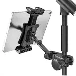 JUBOR Tablet Holder for Microphone Stand Mic Music Stand Tablet Holder for iPad