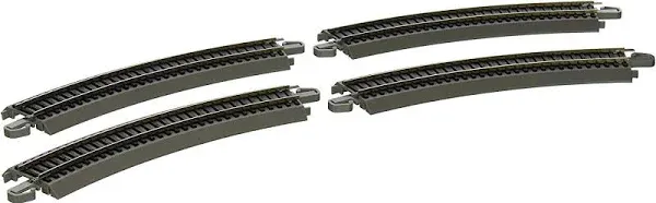 Bachmann 44501 18&#034; RADIUS CURVED TRACK (HO SCALE) model train railroading