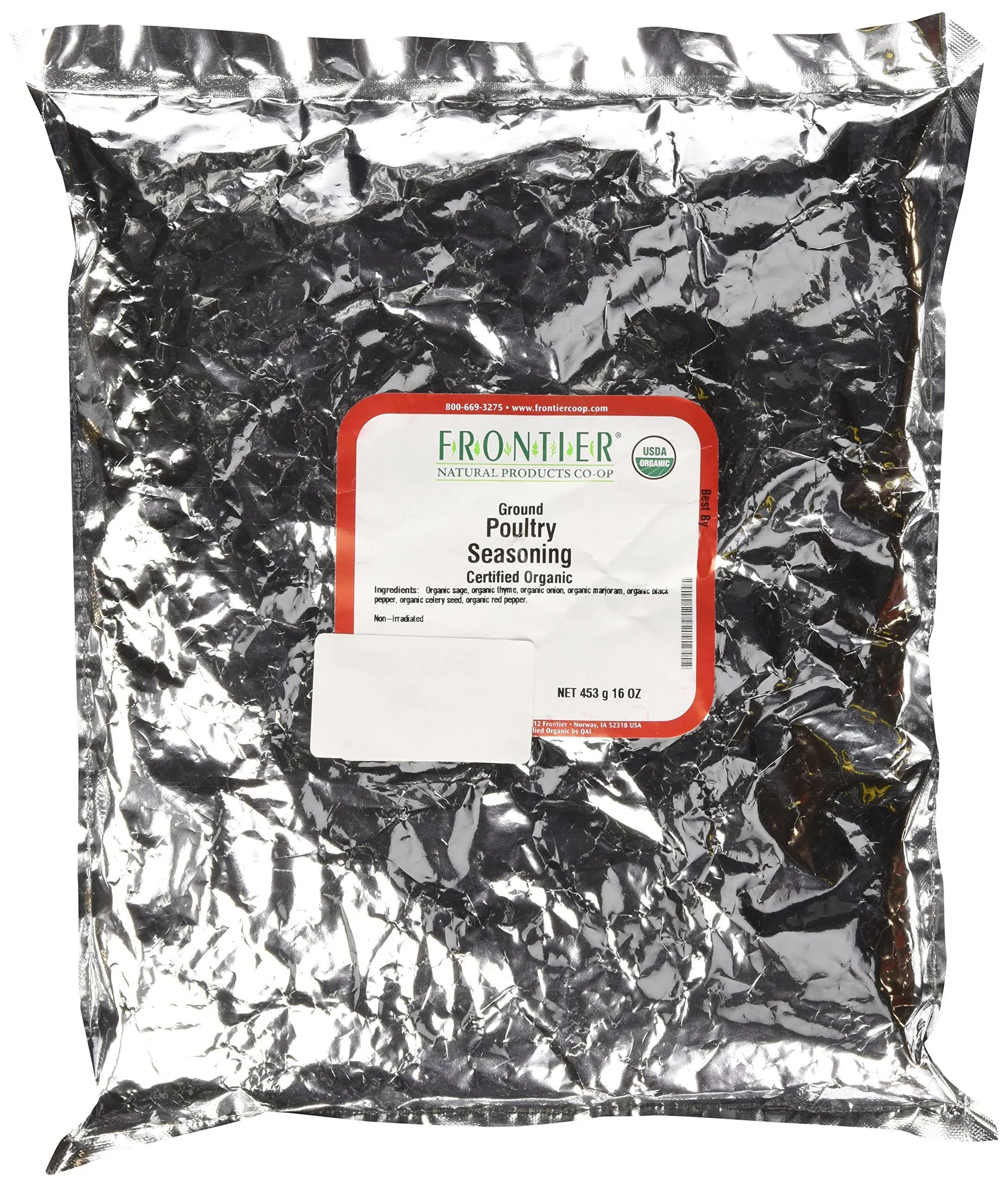 Frontier Poultry Seasoning, Organic 1 lb