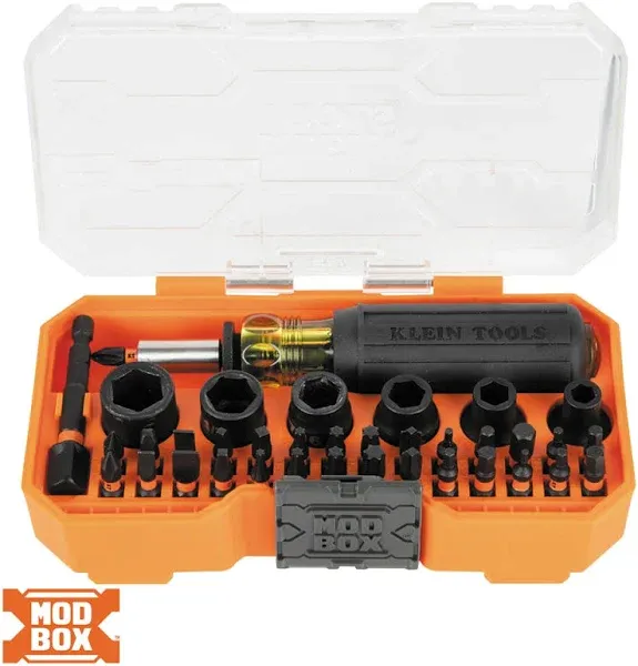 Klein Tools 33805 Proflex 38-Piece SAE Impact Driver Tool Set with Modular Case,