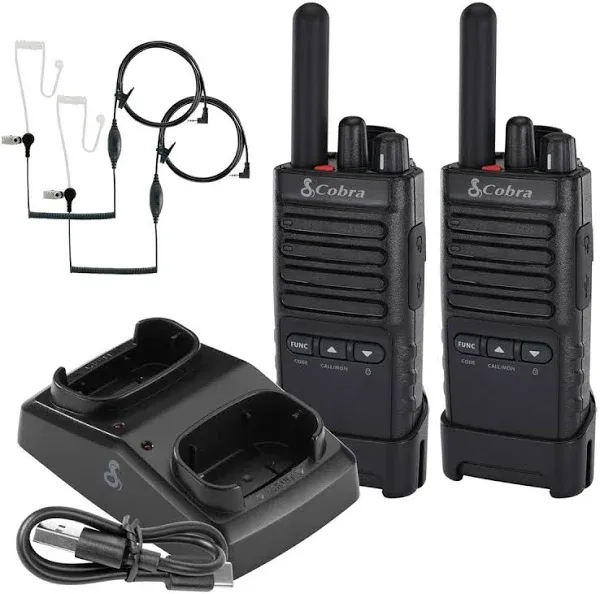 Cobra Electronics Walky Talky 2 Pack With Charger DockCH-PX650