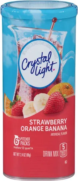 Crystal Light Drink Mix Strawberry Orange Banana