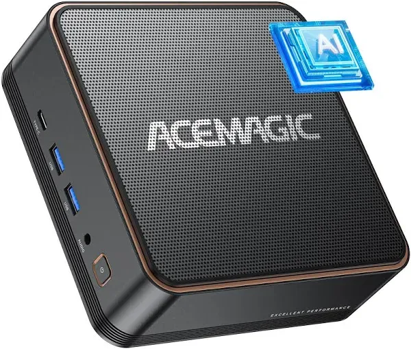 ACEMAGIC Mini Gaming PC Ultra 5 125H (up to 4.5GHz), 32GB Dual DDR5 5600MHz 1...