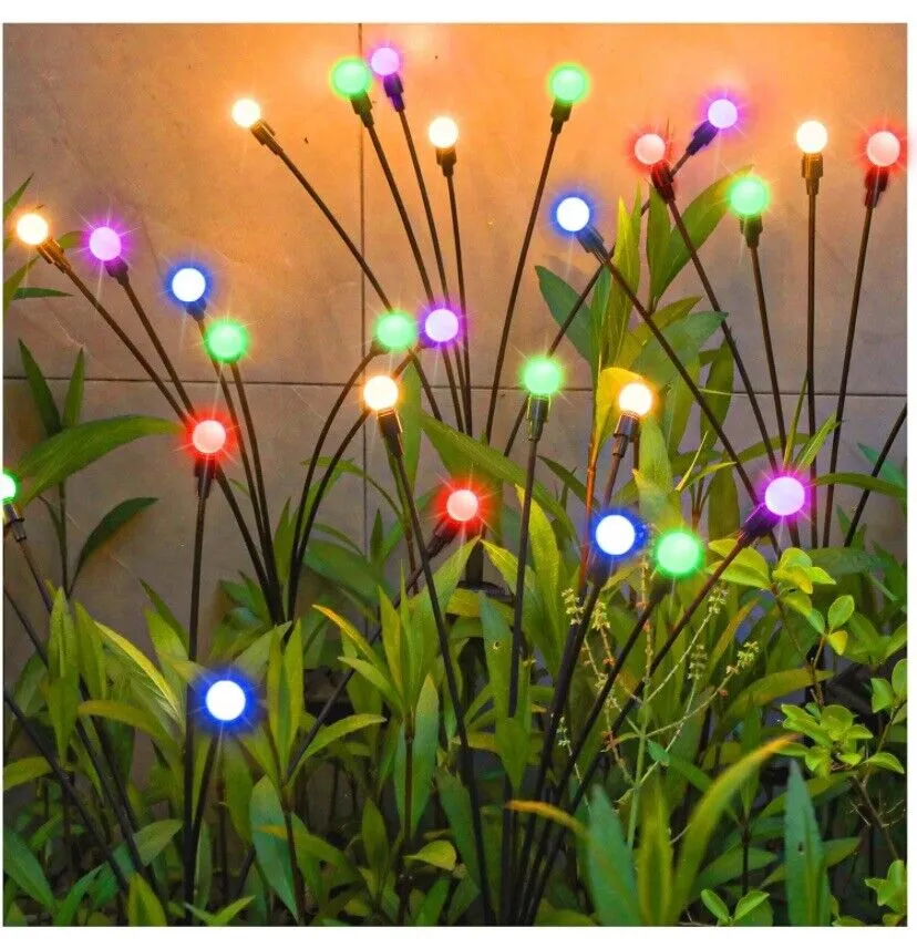 TONULAX Solar Garden Lights Starburst Light Swaying When Wind Blows