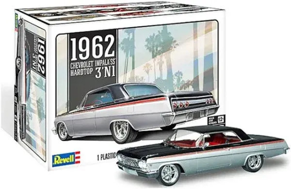 Revell Germany 1/25 62&#039; Chevy Impala Hardtop Model Kit [RMX854466]