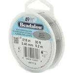 Beadalon Stringing Wire 49-Strand .018"x30' Bright