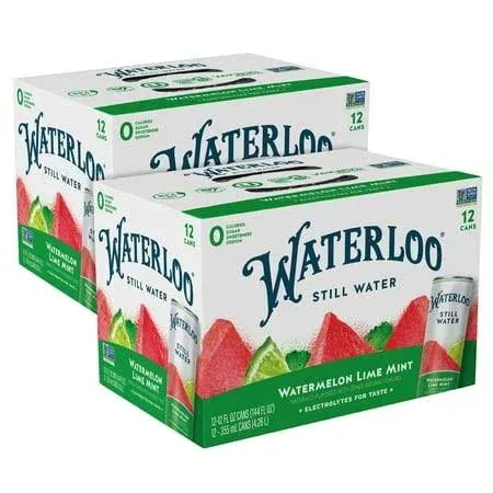 Waterloo Still Water Watermelon Lime Mint