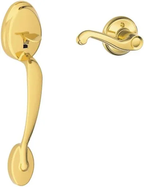 Schlage FE285 PLY/FLA Plymouth Lower Handleset with Flair Lever for Left Handed Doors