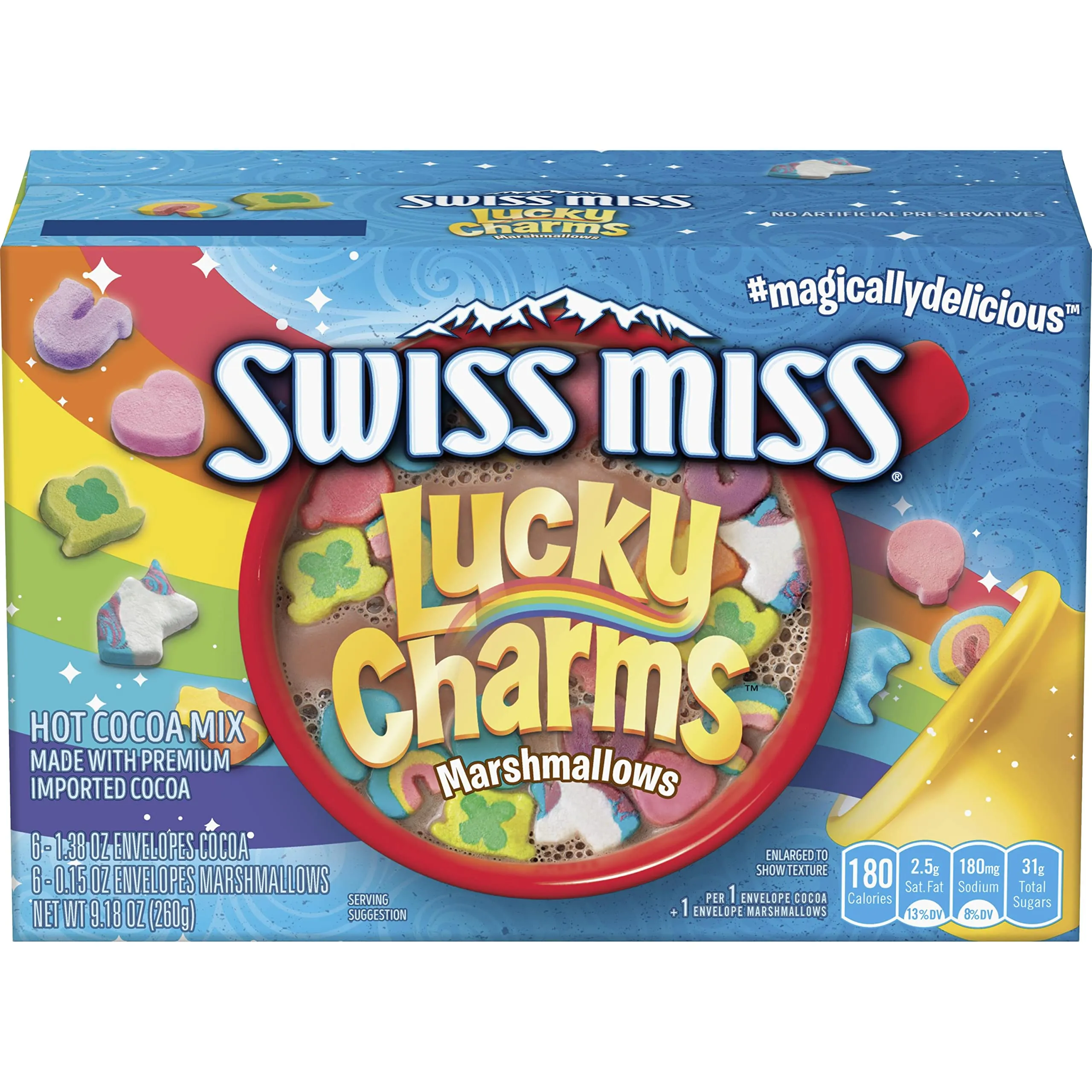 Swiss Miss Lucky Charms Marshmallows Hot Cocoa Mix