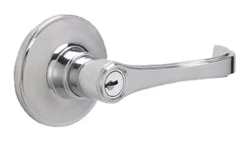 Schlage J54-TOR Torino Single Cylinder Keyed Entry Door Lever Set - Chrome