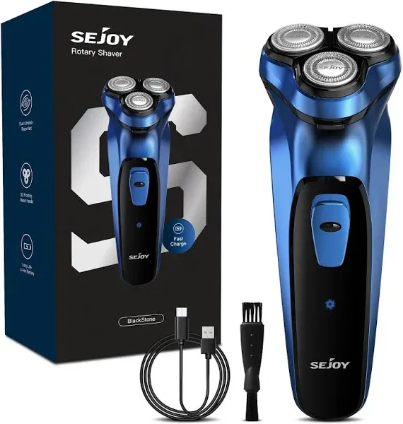 Sejoy Electric Razor for Men Electric Face Shaver Cordless washable Rechargeable Shaving Machines