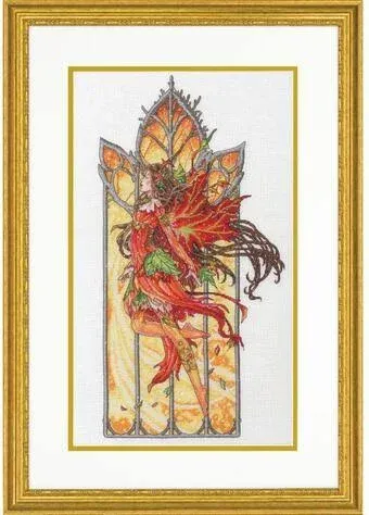 Dimensions Counted Cross Stitch Kit 10X17-Dancing Fall Fairy 18 Count