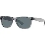 Ray-Ban New Wayfarer RB2132 64503R Transparent Grey Sunglasses