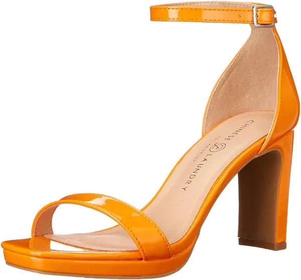 NWT Chinese Laundry Orange Tinie Dress Shoes Heels Size 8.5