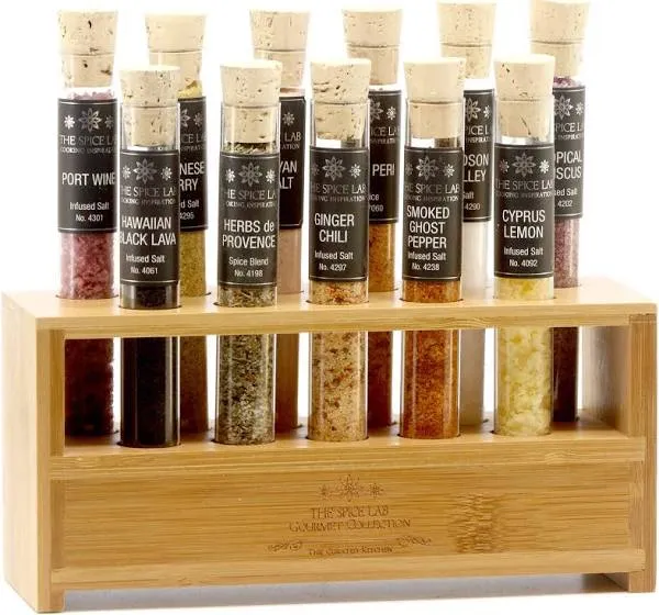 The Spice Lab Gourmet Salt Sampler Collection Set Of 7