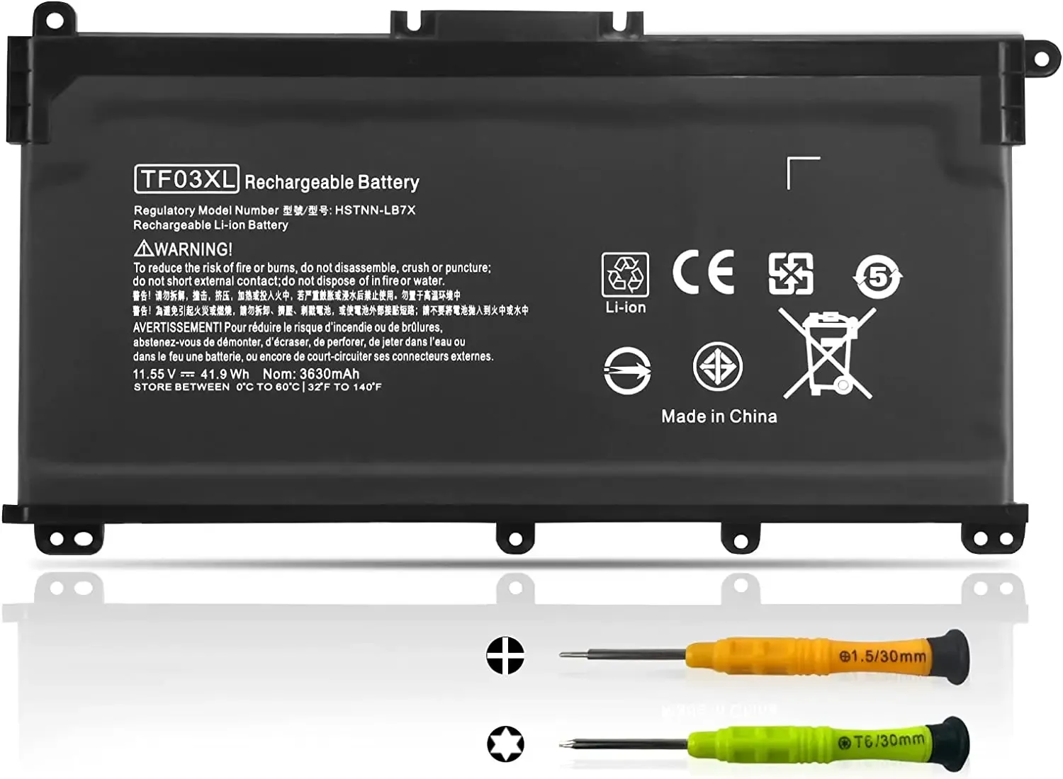 920070-855 TF03XL Laptop Battery for HP Pavilion 15-CC 15-CD 15-CK 14-CD 14M-CD 14-BF 14-BK 17-AR Series:15-cc154cl 15-cc060wm 15-cc152od 15-cc055od 15-cd040wm;17-AR007CA 920046-121 421 541 HSTNN-IB7Y