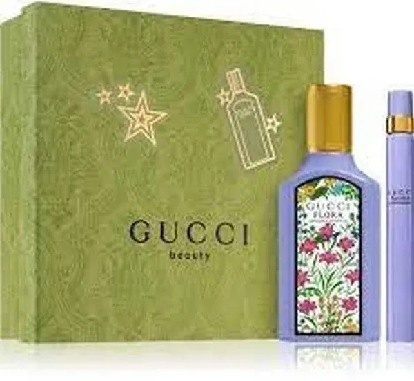 Gucci Flora Gorgeous Magnolia Woman's Gift Set: 100ml EDP Spray + Mini 10ml EDP Spray + Mini Pen 5ml EDP Spray - HARD BOX