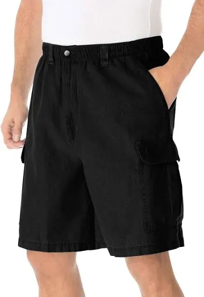 KingSize Men&#039;s Big &amp; Tall Knockarounds 8&#034; Full-Elastic Cargo Shorts