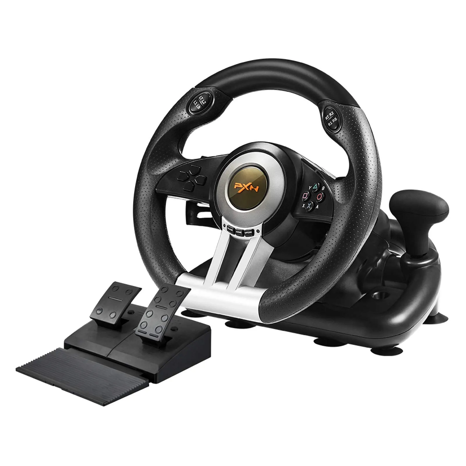 PC Game Racing Wheel PXN-V3II 180Competition Driving Wheel USB Sim with Pedals and Shifter,PC Steering Wheel for PS4